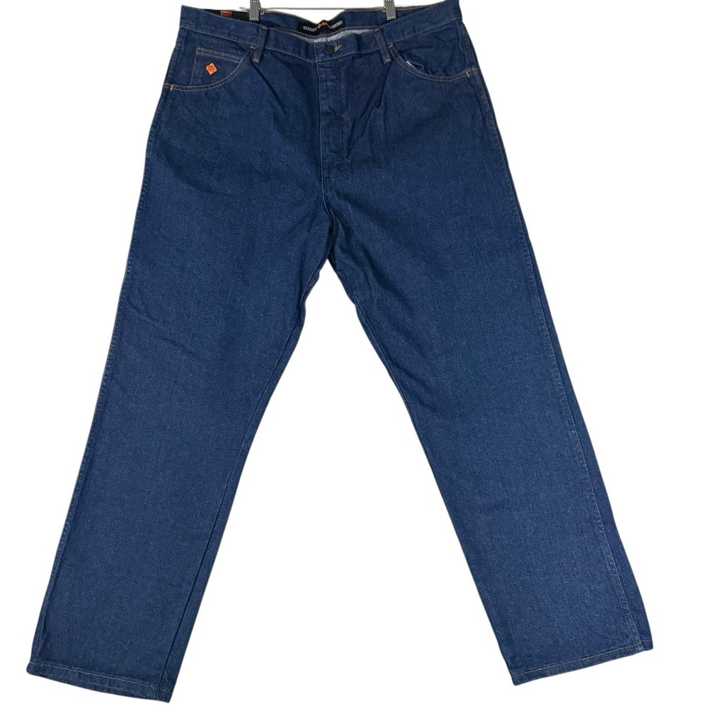 Wrangler FR‎ Jeans 40x32 Relaxed Fit Flame Resistant FR31MWZ NWT Blue Denim Work